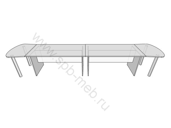 КС-Т04 Конференционный стол (4400*800*754) (из элементов серии Тема)
