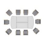 КС-Т12 Конференционный стол (из элементов серии Тема) КС-Т12 Конференционный стол (из элементов серии Тема)
